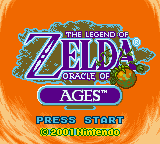 Legend of Zelda, The - Oracle of Ages (Europe) (En,Fr,De,Es,It) Title Screen